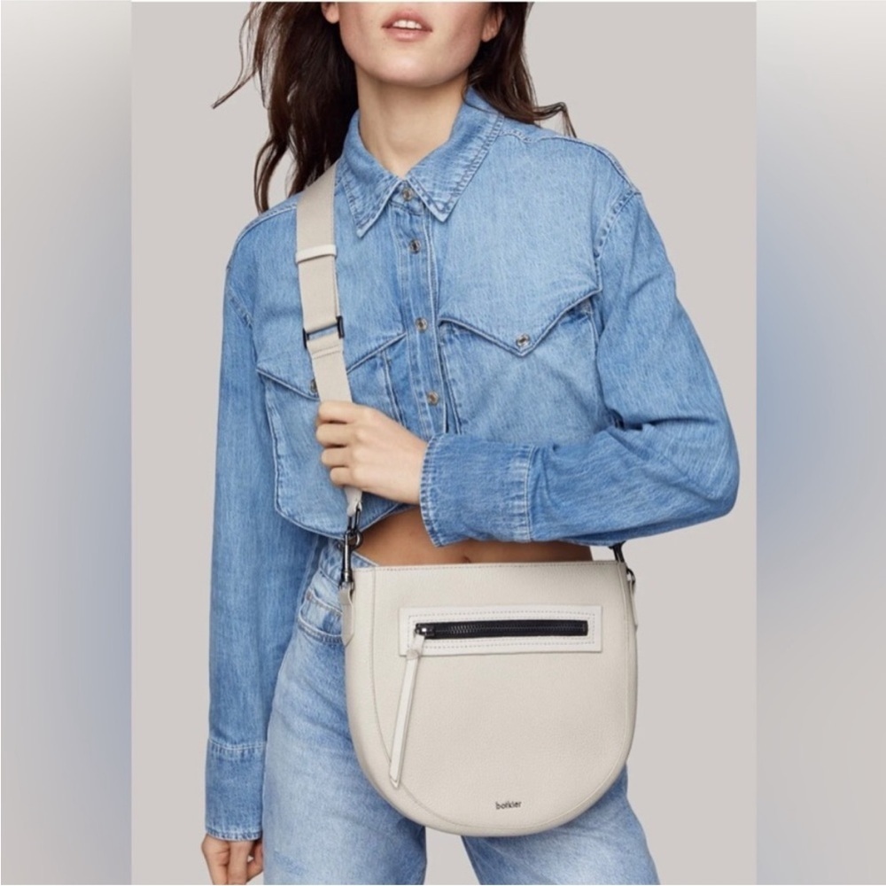 BOTKIER Beatrice Convertible Saddle Bag color Dove
